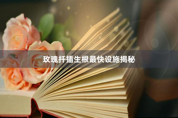 玫瑰扦插生根最快设施揭秘